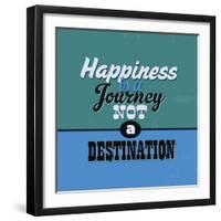 Happiness Is a Journey Not a Destination 1-Lorand Okos-Framed Art Print