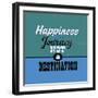 Happiness Is a Journey Not a Destination 1-Lorand Okos-Framed Art Print