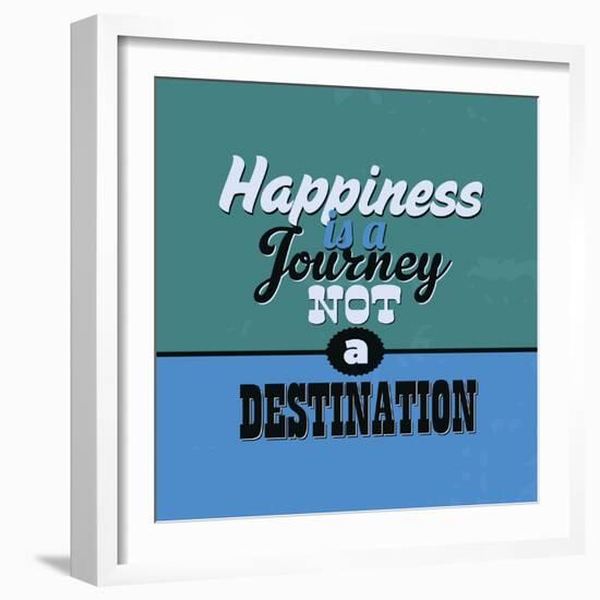 Happiness Is a Journey Not a Destination 1-Lorand Okos-Framed Art Print