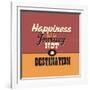 Happiness Is a Journey Not a Destination-Lorand Okos-Framed Art Print