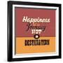 Happiness Is a Journey Not a Destination-Lorand Okos-Framed Art Print