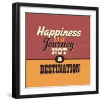 Happiness Is a Journey Not a Destination-Lorand Okos-Framed Art Print