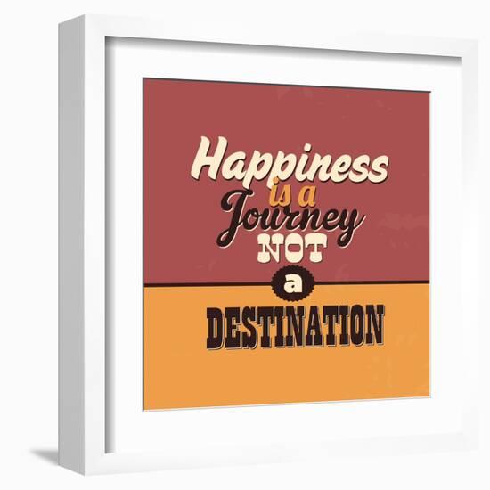 Happiness Is a Journey Not a Destination-Lorand Okos-Framed Art Print