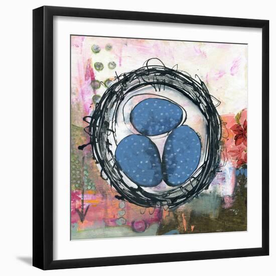 Happiness is a Warm Nest-null-Framed Art Print
