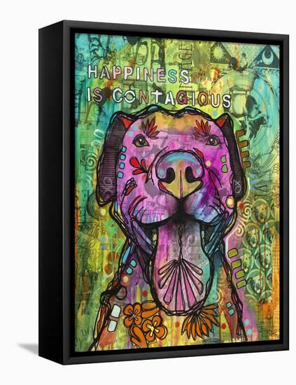 Happiness is Contagious-Dean Russo- Exclusive-Framed Stretched Canvas