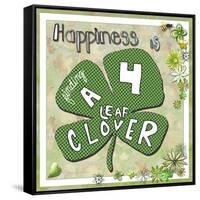 Happiness Is Finding a Four Leaf Clover-Megan Aroon Duncanson-Framed Stretched Canvas