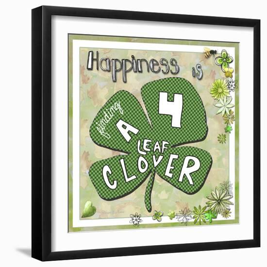 Happiness Is Finding a Four Leaf Clover-Megan Aroon Duncanson-Framed Giclee Print