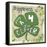 Happiness Is Finding a Four Leaf Clover-Megan Aroon Duncanson-Framed Stretched Canvas