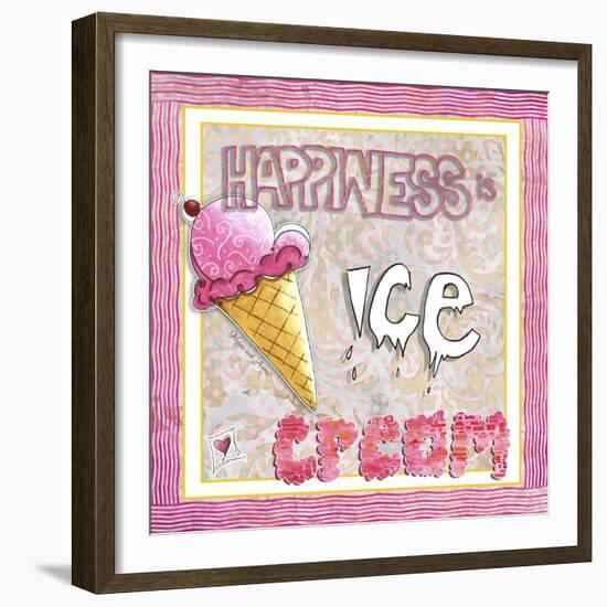 Happiness Is Ice Cream-Megan Aroon Duncanson-Framed Giclee Print