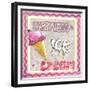 Happiness Is Ice Cream-Megan Aroon Duncanson-Framed Giclee Print