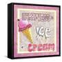 Happiness Is Ice Cream-Megan Aroon Duncanson-Framed Stretched Canvas