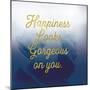 Happiness Looks Good Navy-Lula Bijoux-Mounted Premium Giclee Print