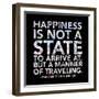 Happiness Map-Jace Grey-Framed Art Print