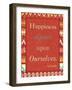 Happiness Ourselves-Nicholas Biscardi-Framed Art Print