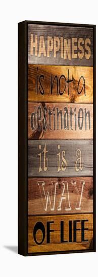 Happiness Plank-Stimson, Diane Stimson-Framed Stretched Canvas