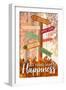 Happiness Roads-Marcus Prime-Framed Art Print