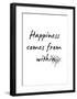 Happiness-Design Fabrikken-Framed Art Print