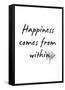 Happiness-Design Fabrikken-Framed Stretched Canvas