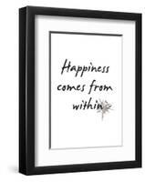 Happiness-Design Fabrikken-Framed Art Print