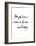 Happiness-Design Fabrikken-Framed Art Print