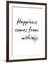 Happiness-Design Fabrikken-Framed Art Print