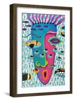 Happiness-opasstudio-Framed Art Print