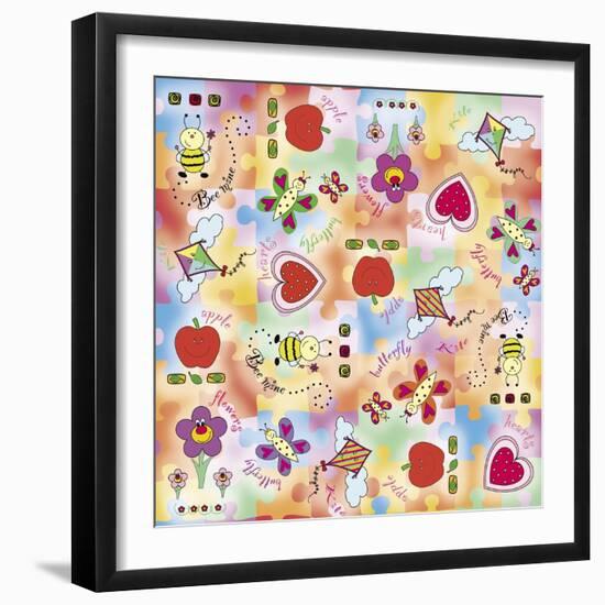 Happiness-Maria Trad-Framed Giclee Print