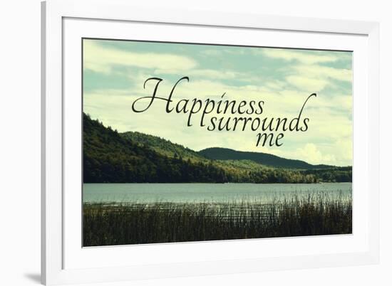 Happiness-Vintage Skies-Framed Giclee Print