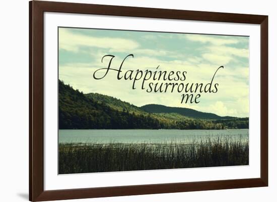 Happiness-Vintage Skies-Framed Giclee Print