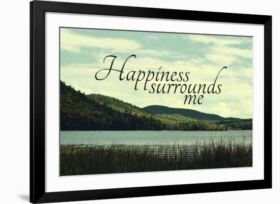 Happiness-Vintage Skies-Framed Giclee Print
