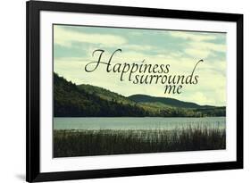 Happiness-Vintage Skies-Framed Giclee Print