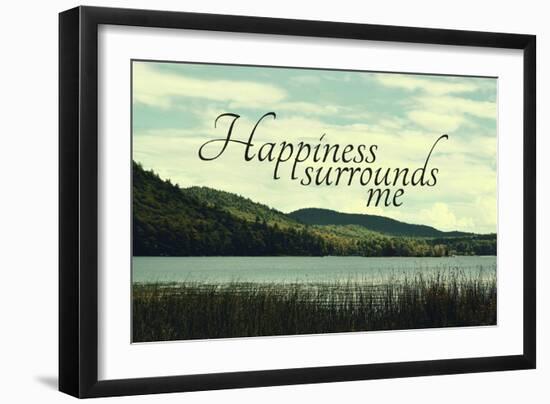 Happiness-Vintage Skies-Framed Giclee Print