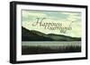 Happiness-Vintage Skies-Framed Giclee Print