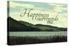 Happiness-Vintage Skies-Stretched Canvas