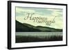 Happiness-Vintage Skies-Framed Giclee Print