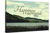 Happiness-Vintage Skies-Stretched Canvas