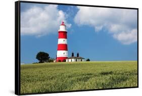 Happisburgh Lighthouse, Norfolk-Geraint Tellem-Framed Stretched Canvas