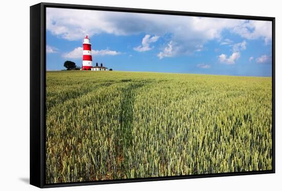 Happisburgh Lighthouse, Norfolk-Geraint Tellem-Framed Stretched Canvas