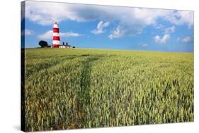 Happisburgh Lighthouse, Norfolk-Geraint Tellem-Stretched Canvas