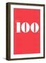 Happy 100th-null-Framed Art Print