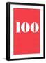 Happy 100th-null-Framed Art Print
