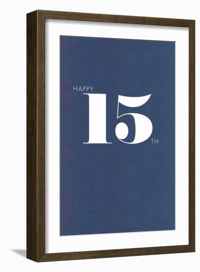 Happy 15th-null-Framed Art Print