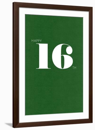 Happy 16th-null-Framed Art Print