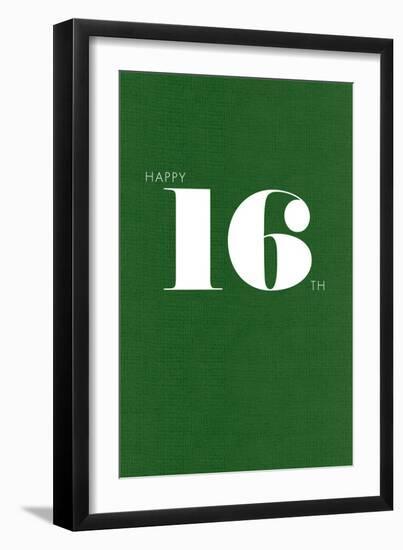 Happy 16th-null-Framed Art Print