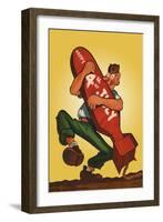 Happy 4th of July-Fred Lasswell-Framed Art Print