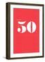 Happy 50th-null-Framed Art Print