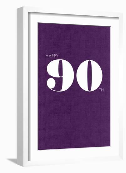 Happy 90th-null-Framed Art Print