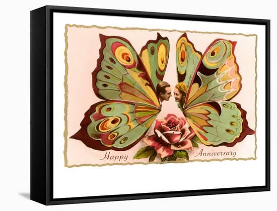 Happy Anniversary, Butterfly People-null-Framed Stretched Canvas