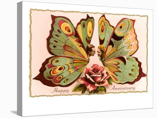Happy Anniversary, Butterfly People-null-Stretched Canvas