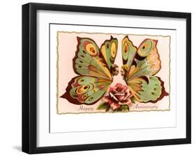 Happy Anniversary, Butterfly People-null-Framed Art Print